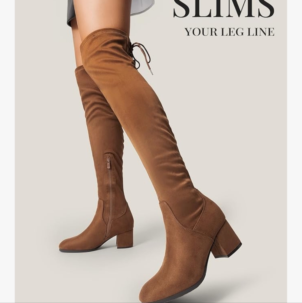 Dream Pairs Brown Over the Knee Boots